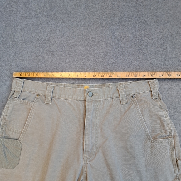 Carhartt double knee tactical steel cargo pants men's size 36W x 30L khaki EUC - Picture 13 of 16